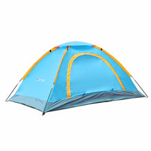 Camping Outdoor 1-2 Person Durable Waterproof Camping Aluminum Tent High Quality Tent 210D oxford fabric Backer