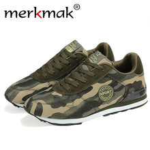 Merkmak Fashion Camouflage Military Men Unisex Canvas Shoes Men Casual Shoes Autumn Breathable Camo Men Flats Chaussure Femme