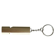 1PC 56*15*8mm Mini Alloy Aluminum Emergency Survival Whistle Outdoor Camping Hiking Multi Tool Keychain #EW