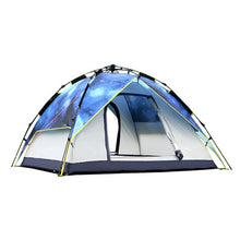 DESERTCAMEL CS070-6 Three-used Automatic Tent Portable Rainproof Ultraviolet-proof Printing Tent Double Layers Outdoor Tent
