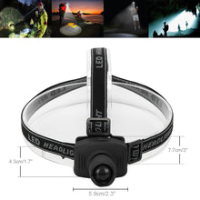 LemonBest Super Bright Mini LED Fishing Headlamp Zoomable 3 Modes Energy Saving Outdoor Sports Camping Headlight Flashlights AAA