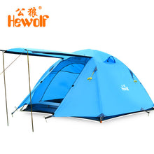 Hewolf 2 Person Tents Camping Tents Double Layer Waterproof Windproof Outdoor Tent For Hiking Fishing Hunting Beach Picnic Party